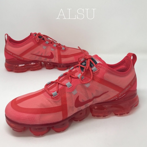 Nike Custom Air Vapormax 2019 Red Mens AUTHENTIC - Picture 3 of 8